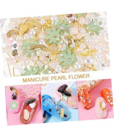 Housoutil 1 Box Nail Art Accessories Nail Decoration Manicure Studs Embellishment Nail Art Decorations Artificiales Para Trendy Decor Nail Stickers DIY Nail Supplies Alloy Japanese 6.5X6.5X1cm Green - Buy Online on GoSupps.com