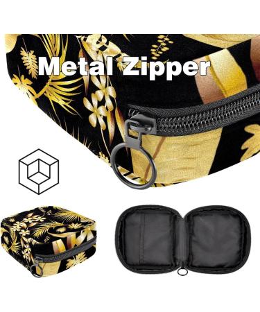 Muooum Menstrual Polster Bag | Zip Bond Bag for Tampons | Women's Collect Bags | Golden Flowers Tree Pattern | Perfect Gift for Girls - Buy Online on GoSupps.com