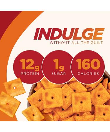 Pure Protein Cheddar Cheesy Crackers - High Protein Snack, 12G Protein, 1.34 oz, 12 Count - Buy Online on GoSupps.com