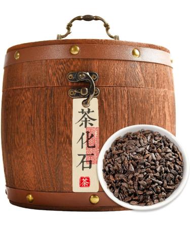 HQZM Ancient Puer Ripe Tea 2646oz Tea Fossil with Sticky Aroma of Ancient Trees in Yunnan Menghai 750g - Buy Online on GoSupps.com