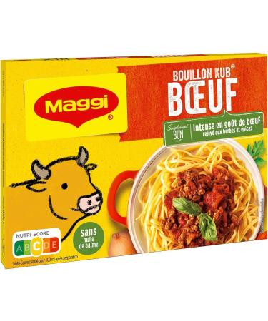 MAGI Bouillon Kub B uf Intensit Gourmande Saveur Riche et Fondante (Bo te 18 cubes 180g) - Le lot de 4