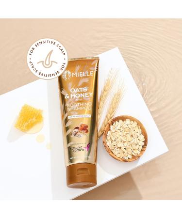 Mielle Organics Oats & Honey Soothing Shampoo - Nourishing Hair Care for All Hair Types | International Shipping Available - Buy Online on GoSupps.com