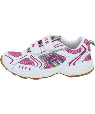 Lico Girl's Silverstar V Fitness Shoes - White Pink Silver - Size 30 EU - Premium International Shipping - Buy Online on GoSupps.com