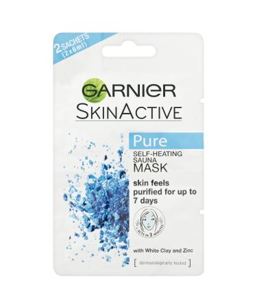 Pure Active self-heating facial mask with clay for oily skin 2 x 6 ml.