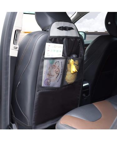 LIHAO Universal Car Seat Mat Cover - Waterproof Leather Protector with Organizer (Black) - Buy Online on GoSupps.com