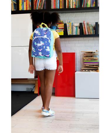 Trail maker 15 Inch Kids Backpack for Preschool & Elementary School - Unicorn Party Design | Padded Straps for Boys and Girls - Buy Online on GoSupps.com