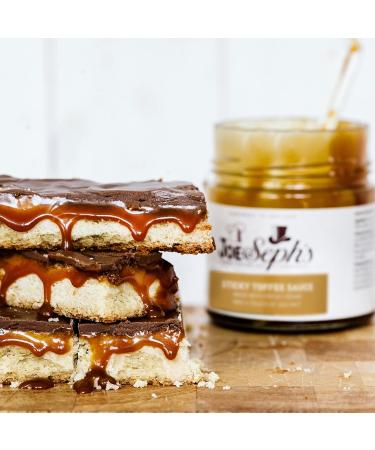 Joe & Seph's Sticky Toffee Caramel Sauce | 230g - 1 Star Great Taste Award Winning Drizzle for Ice Cream, Coffee, and Baking - Buy Online on GoSupps.com