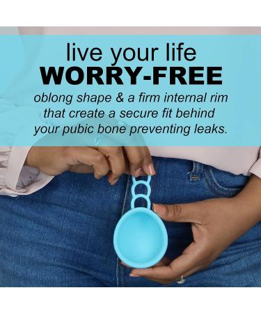MOONTHLIES Reusable Menstrual Disc Combo Set | Small & Medium Blue | Eco-Friendly Alternative to Menstrual Cups | Period Disc with Removal Loop Stem | Ideal for Light to Heavy Flows - Buy Online on GoSupps.com
