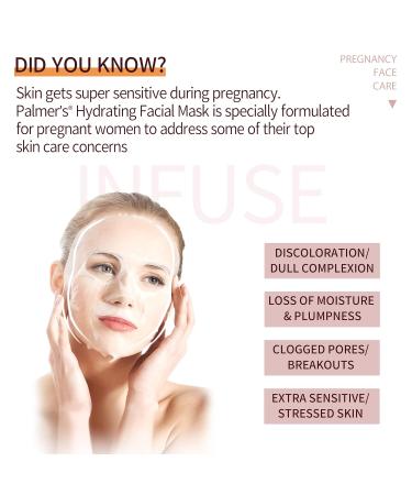 Palmers Pregnancy Hydrating Facial Sheet Masks 0.95 fl. oz. (Pack of 5) - Hydrate and Nourish for Expectant Mothers - Buy Online on GoSupps.com