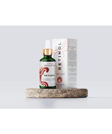 AllBoutHue Retinol Face Serum - Vitamin C & Niacinamide | 100% Vegan Organic Anti-Aging Solution for All Skin Types | 2.0 oz - Buy Online on GoSupps.com