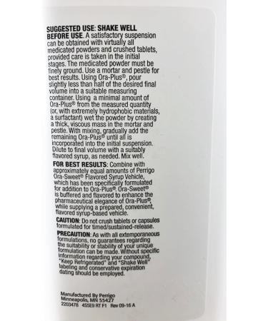 Ora-Plus Oral Suspending Vehicle by Paddock - 16 Oz - Buy Packs and Save (Pack of 3) - Buy Online on GoSupps.com