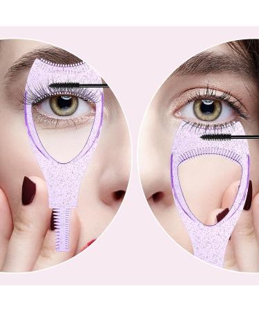Shop WLLHYF 2 Pack Mascara Shield Guard - 3 in 1 Eyelash Applicator Tool | Perfect Makeup Separator & Protector for Women & Girls (Pink & Purple - Buy Online on GoSupps.com