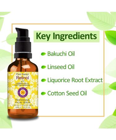 Deve Herbes Plant Based Retinol Face Serum & Vitamin E Oil | Natural Anti-Aging Skincare for Radiant Skin 30ml - Buy Online on GoSupps.com