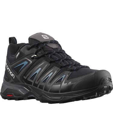 Salomon Men's X Ultra Pioneer CLIMASALOMON Waterproof Hiking Shoes - Size 11 Black/Magnet/Bluesteel - Buy Online on GoSupps.com