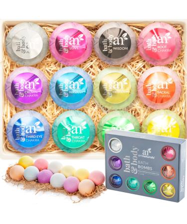 ArtNaturals Large Bath Bombs Gift Set kit  (12 x 4 Oz / 113g) - Natural Handmade Essential Oil Spa Bubble Bath Bomb Balls Fizzies for Relaxation Moisturizing & Fun for Women, Kids & Men (ANAA-1201) - Buy Online on GoSupps.com