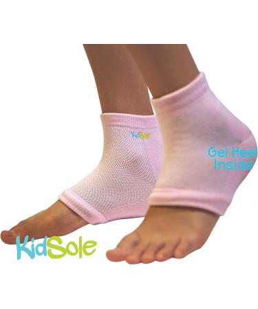 KidSole RX Gel Sports Sock for Kids | Heel Sensitivity & Plantar Fasciitis Relief | US Kid's Sizes 2-7 (Pink) - Buy Online on GoSupps.com
