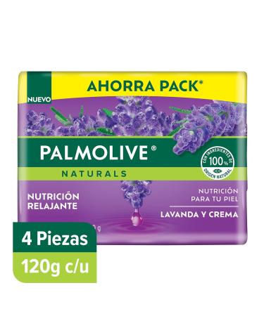 Buy Palmolive Naturals Relaxing Soap Bars 4 Pack - Lavender & Cream | Gentle Soothing Scent for Classic Bathing | International Shipping Available - Buy Online on GoSupps.com