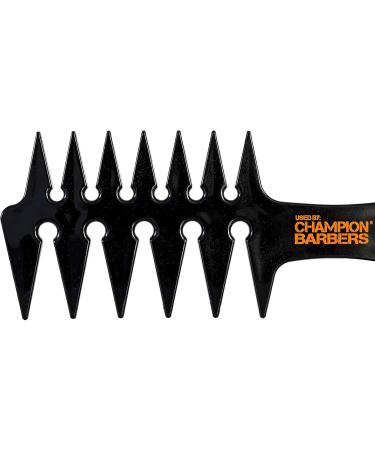 Champion Barbers 3-in-1 Styling Comb - Hair Detangling & Texture Comb - Wide Tooth Comb for Afro, Wet, & Curly Hair - Buy Online on GoSupps.com