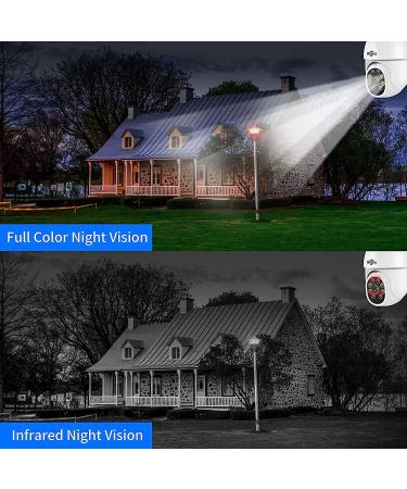 Hiseeu 2K 3MP PTZ Outdoor WiFi Camera with Auto Tracking, Color Night Vision, Motion Detection - Wireless Camera System Compatible - Buy Online on GoSupps.com