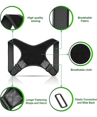 Posture Corrector for Women & Men - Adjustable Back Brace for Spinal Alignment - USA Designed Posture Trainer for Comfort & Support - Buy Online on GoSupps.com