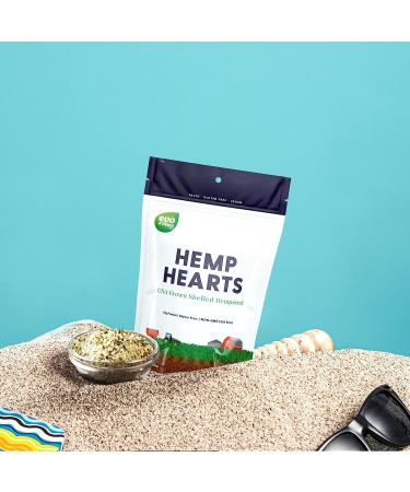 Evo Hemp Hearts (8oz) - 10g Protein, 12g Omega 3 & 6 - U.S. Grown Shelled Seeds | Gluten-free Non GMO Plant Protein - Buy Online on GoSupps.com