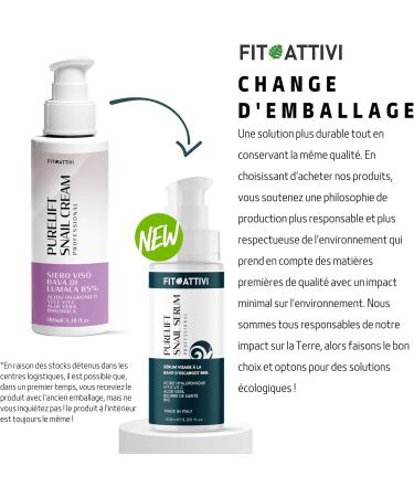 Snail Slime Moisturizing Face Serum 98% - Powerful Anti-Wrinkle With Hyaluronic Acid Vitamin E Vitamin C Regenerating Aloe Vera - Skincare for Women and Men 100 ML - FITOATTIVI - Buy Online on GoSupps.com