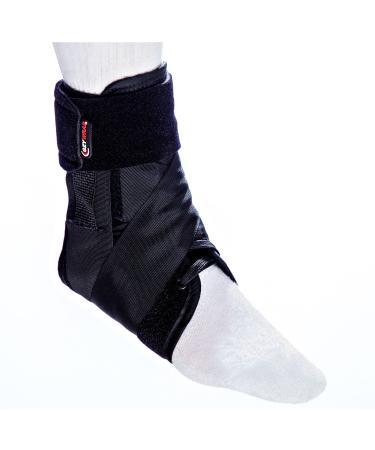 Ezy Wrap Speed Lacer Ankle Orthosis | Ankle Support Brace | Ankle Brace for Women & Men | Ankle Support Strap for Sprain  Ankle Sleeve  Ankle Wrap Foot Brace | Medium | (Single/Black)