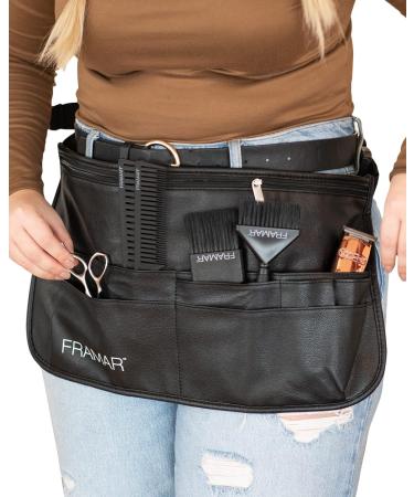 FRAMAR Hipster Salon Belt - Professional Hairstylist Waist Belt & Makeup Brush Holster | Perfect for Salon Aprons & Shears Pouch | Shop Now - Buy Online on GoSupps.com