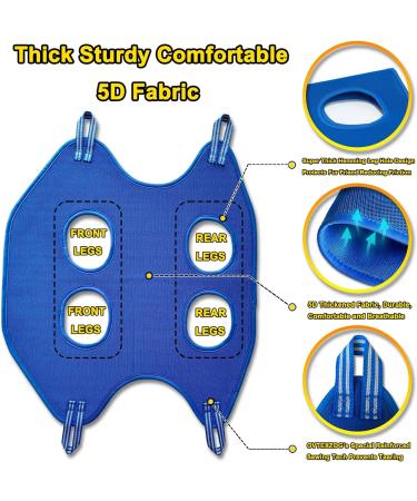 Buy Ovtexzog Dog Care Hammock Harness - Clawing Aid Retention Bag for Nail Care Large Blue (up to 25kg) - International Shipping Available - Buy Online on GoSupps.com