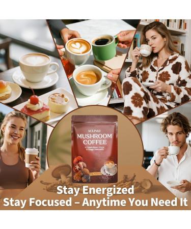 Organic Mushroom Coffee, 7 Adaptogenic Mushrooms (Lion s Mane, Reishi, Chaga, Cordyceps & More), Herbal Supplement Blend for Focus, Energy & Immune Support 40 Servings Medium Roast - Buy Online on GoSupps.com