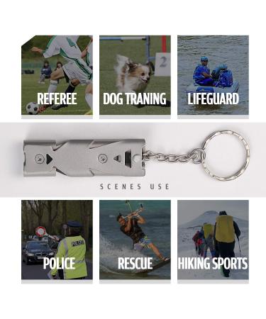 XXINMOH Coach & Referee Whistle with Lanyard for Training & Outdoor Activities - Black Silver - Buy Online on GoSupps.com