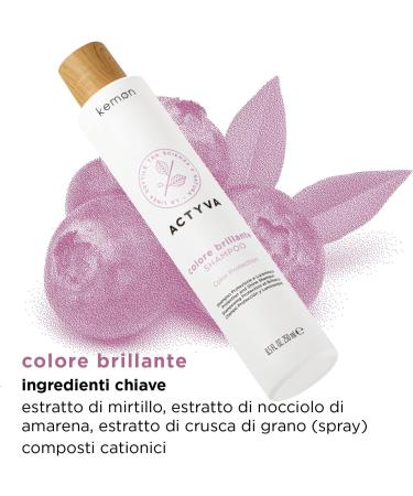 Kemon Actyva Colore Brillante Shampoo Colored Hair Shampoo 250ml - Buy Online on GoSupps.com