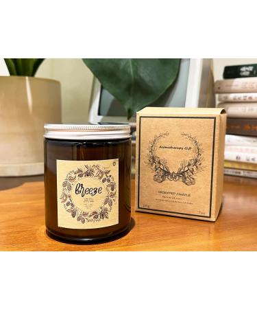 Aromatherapy Candles - 7OZ Lime Basil & Citrus | Stress Relief Scented Candles for Home & Bedroom | Soy Wax Gifts for Women & Men - Buy Online on GoSupps.com