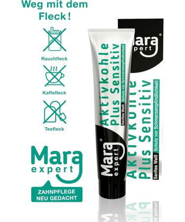 Active Carbon & Sensitive Medical Toothpaste by Mara Expert | Whitening Charcoal Toothpaste for Sensitive Teeth - 75ml - Buy Online on GoSupps.com