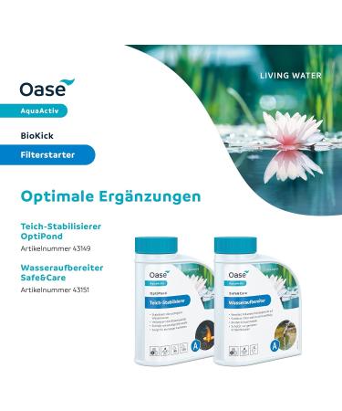 Oasis 43138 AquaActiv Biokick 200ml - Pond Bacteria Starter for 10 000L Fish & Garden Ponds - Buy Online on GoSupps.com