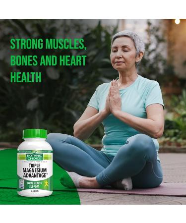 Botanic Choice Triple Magnesium Advantage Capsules for Nerve, Heart, Digestive & Muscular Health - Buy Online on GoSupps.com