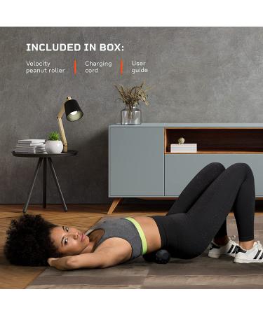 LifePro Peanut Ball Massager - Vibrating Foam Roller for Deep Tissue Therapy & Mobility | Vibration Roller for Recovery - Black - Buy Online on GoSupps.com