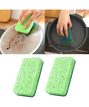 Non-Scratch Dish Sponge Dual-Sided Kitchen Sponges for Dishes Long Lasting Dishwashing Household Cleaning Sponges Home Scrub Sponge - Buy Online on GoSupps.com