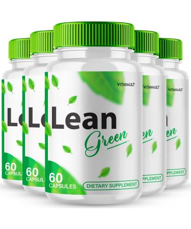 Lean Green Keto Capsules LeanGreen Advanced Formula Supplement Pills - Maximum Strength Lean Green All Natural Keto Pills LeanGreen Capsules Lean Green Pills Reviews (5 Pack)