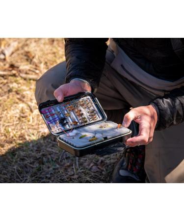 Coldwater Fly Fishing Double Sided Dropper Rig Box - Large Watertight Ice Fishing Case for Hundreds of Flies - Buy Online on GoSupps.com