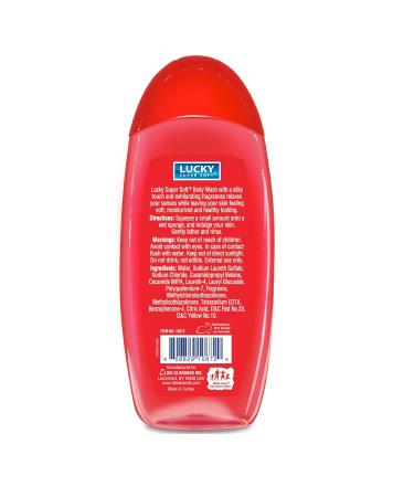 Buy Lucky Super Soft Peach & Pomegranate Body Wash - 16 oz | Nourishing Hydrating & International Shipping Available - Buy Online on GoSupps.com