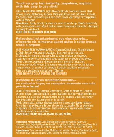 Cover Your Gray Hair Color Touch-Up Stick - Light Brown/Blonde | Instant Gray Coverage for All Hair Types - Buy Online on GoSupps.com