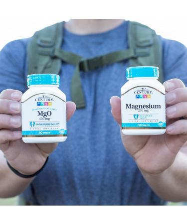 21st Century Magnesium Oxide 400mg Tablets 90 Count Assorted - Buy Online on GoSupps.com