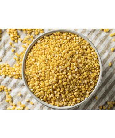 Organic Yellow Mung Dal 3 Pounds - Non-GMO Split Mung Beans, Vegan Ayurvedic Food, High Fiber & Protein, Great for Soup, Kitchari, Curries - 1 Pack - Buy Online on GoSupps.com