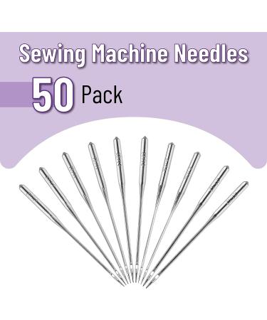 Mr. Pen Sewing Machine Needles 50 Pack - Universal Needles for Singer, Brother, Janome - Assorted Sizes 65/9, 75/11, 80/12, 90/14, 100/16 - Buy Online on GoSupps.com