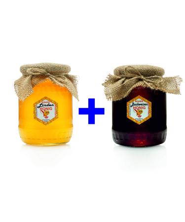 Natural food raw honey - directly from the beekeeper - raw of course - without additives - unfiltered - not thrown or heated - gift idea - 2.2 kg - Book styles linden honey linden fuckerons 2.2 kg (1 Pack)