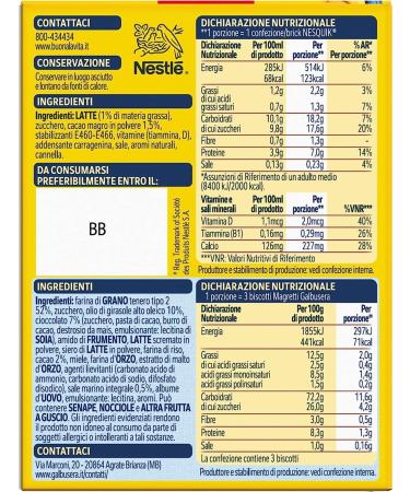  CAIYA 8 x Nesquik Box ready-to-drink milk and cocoa snack 180ml with Frollini Galbusera cocoa with chocolate drops 16g 8 packs  - Buy Online on GoSupps.com
