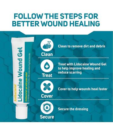 Care Science Antibacterial Wound Gel with Lidocaine 1 oz - Pain Relief Hydrogel for Cuts, Scrapes & Burns - Germ Shield Healing Treatment, Reduces Scarring, Prevents Infection - First Aid Essential - Buy Online on GoSupps.com