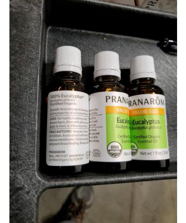 Pranarom Organic Eucalyptus Globulus Essential Oil 30ml - 100% Pure Therapeutic Grade for Aromatherapy & Relaxation - Buy Online on GoSupps.com