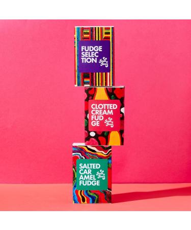 Josh & Jim's Fudge Selection Pack Clotted Cream Fudge Caramel Sea Salt Fudge Fudge Selection Variety Multipack Traditional British Recipe Suitable For Vegetarians 3x150g - Buy Online on GoSupps.com